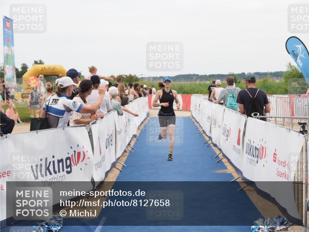 22.06.2025 - Viking Triathlon MichiJ http://msf.ph/oto/8127658 22.06.2025 15:24:55 Ziel 200 meine-sportfotos.de