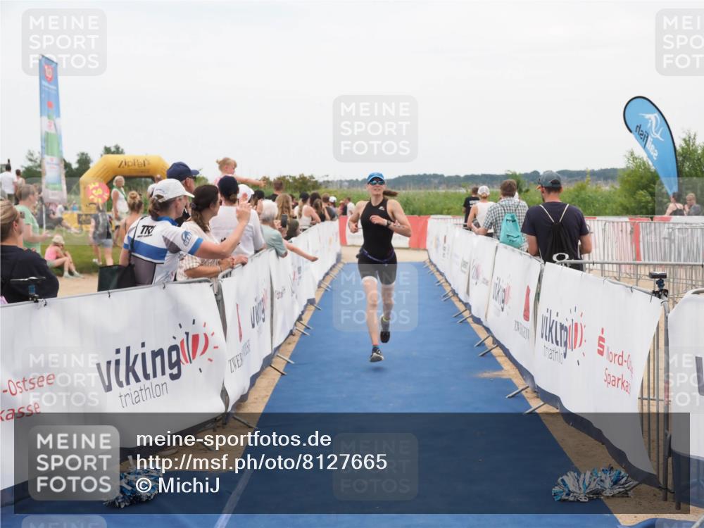 22.06.2025 - Viking Triathlon MichiJ http://msf.ph/oto/8127665 22.06.2025 15:24:56 Ziel 200 meine-sportfotos.de