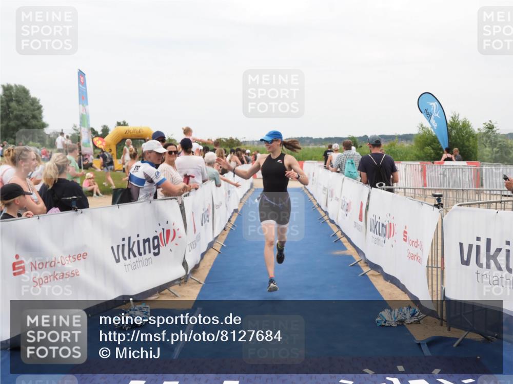 22.06.2025 - Viking Triathlon MichiJ http://msf.ph/oto/8127684 22.06.2025 15:24:56 Ziel 200 meine-sportfotos.de