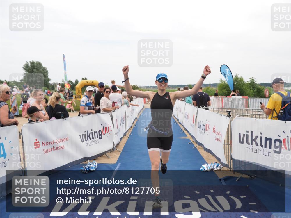 22.06.2025 - Viking Triathlon MichiJ http://msf.ph/oto/8127705 22.06.2025 15:24:57 Ziel 200 meine-sportfotos.de