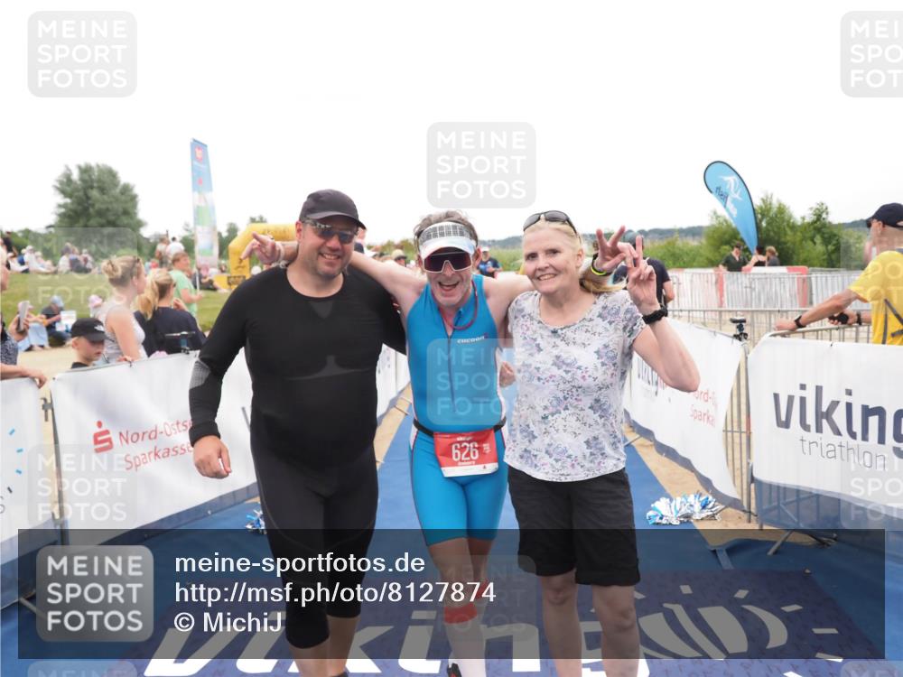 22.06.2025 - Viking Triathlon MichiJ http://msf.ph/oto/8127874 22.06.2025 15:25:24 Ziel 91, 394 meine-sportfotos.de