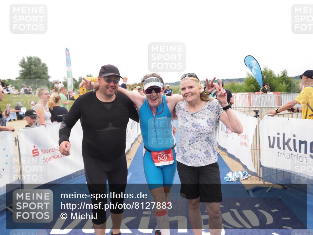 22.06.2025 - Viking Triathlon MichiJ http://msf.ph/oto/8127883 22.06.2025 15:25:24 Ziel 91, 394 meine-sportfotos.de