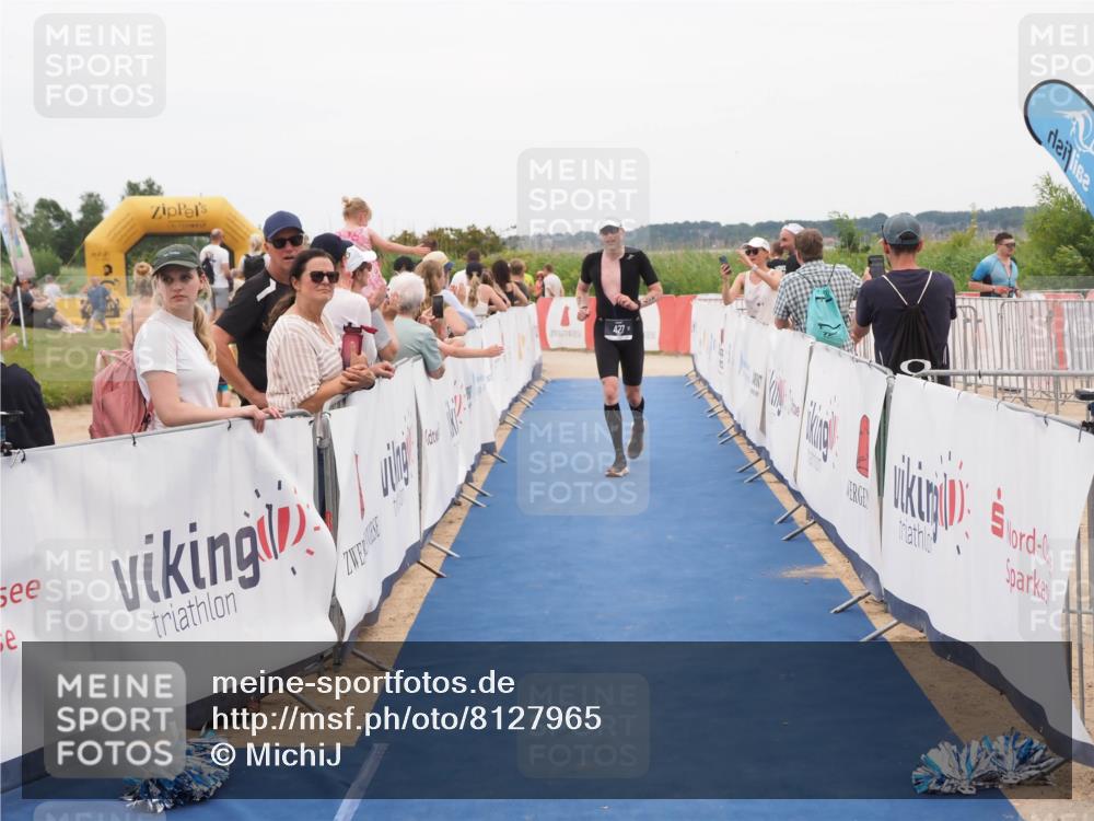 22.06.2025 - Viking Triathlon MichiJ http://msf.ph/oto/8127965 22.06.2025 15:25:42 Ziel 427 meine-sportfotos.de