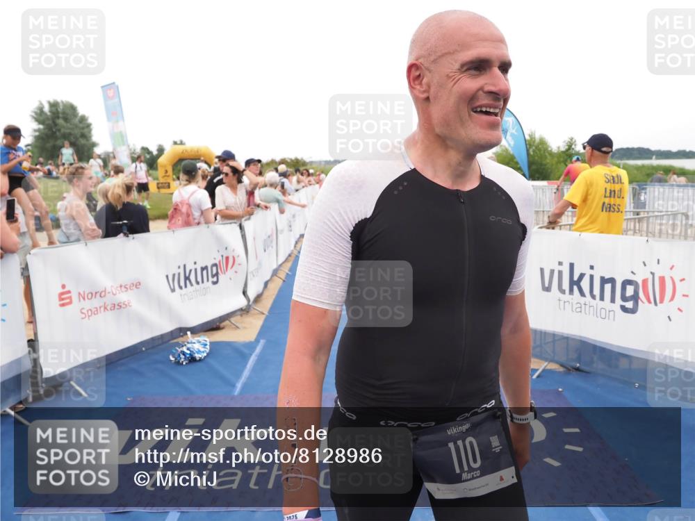 22.06.2025 - Viking Triathlon MichiJ http://msf.ph/oto/8128986 22.06.2025 15:27:28 Ziel 110, 487, 513 meine-sportfotos.de