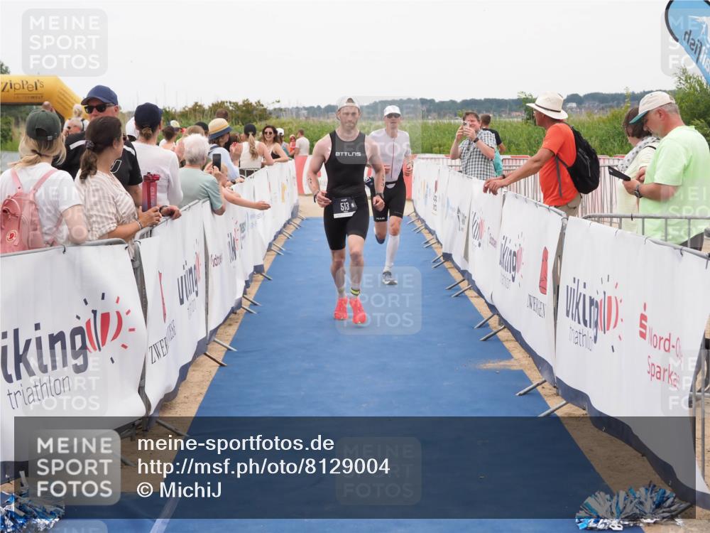 22.06.2025 - Viking Triathlon MichiJ http://msf.ph/oto/8129004 22.06.2025 15:27:31 Ziel 110, 487, 513 meine-sportfotos.de