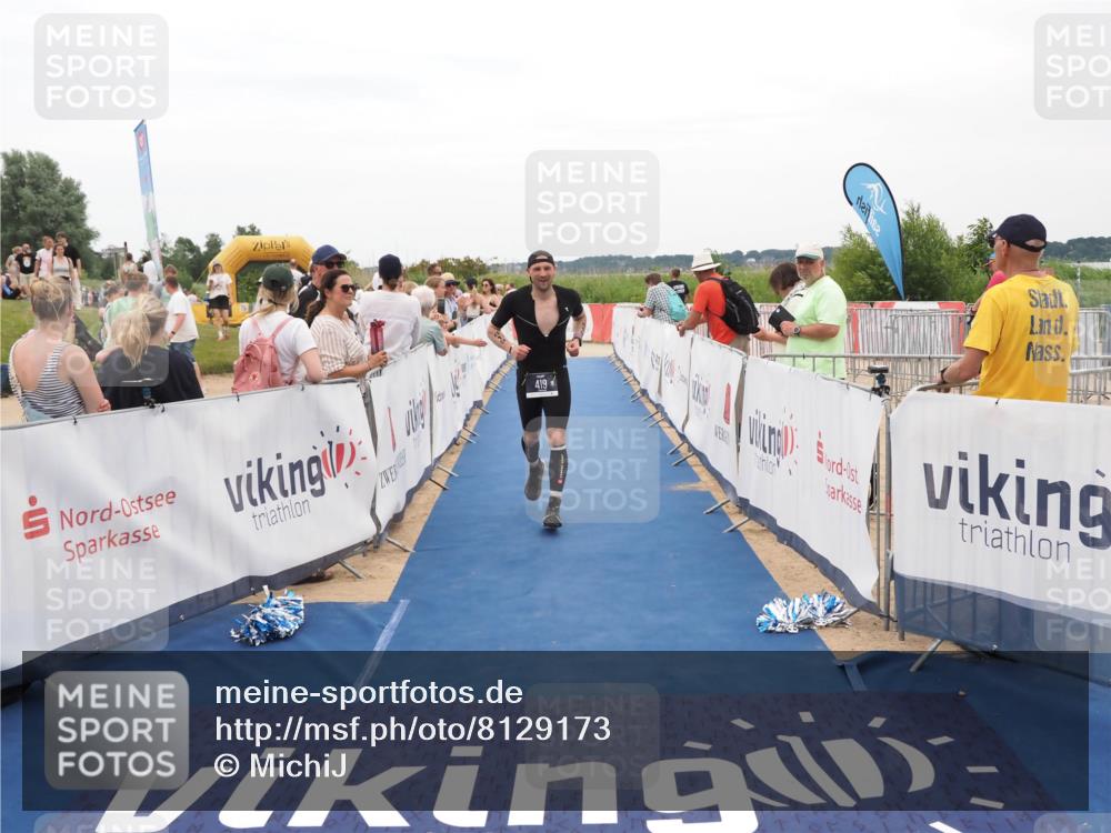22.06.2025 - Viking Triathlon MichiJ http://msf.ph/oto/8129173 22.06.2025 15:27:46 Ziel 419 meine-sportfotos.de