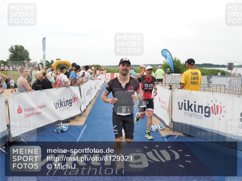 22.06.2025 - Viking Triathlon MichiJ http://msf.ph/oto/8129321 22.06.2025 15:28:05 Ziel 61, 313 meine-sportfotos.de