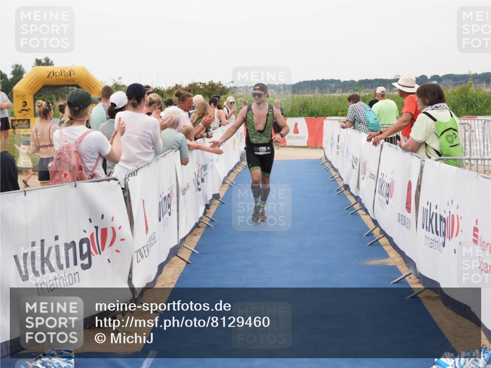 22.06.2025 - Viking Triathlon MichiJ http://msf.ph/oto/8129460 22.06.2025 15:28:47 Ziel 296 meine-sportfotos.de