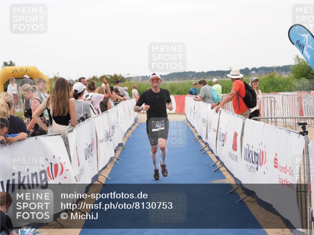 22.06.2025 - Viking Triathlon MichiJ http://msf.ph/oto/8130753 22.06.2025 15:32:31 Ziel 442 meine-sportfotos.de