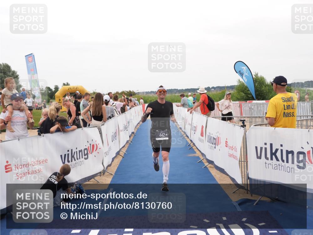22.06.2025 - Viking Triathlon MichiJ http://msf.ph/oto/8130760 22.06.2025 15:32:32 Ziel 442 meine-sportfotos.de