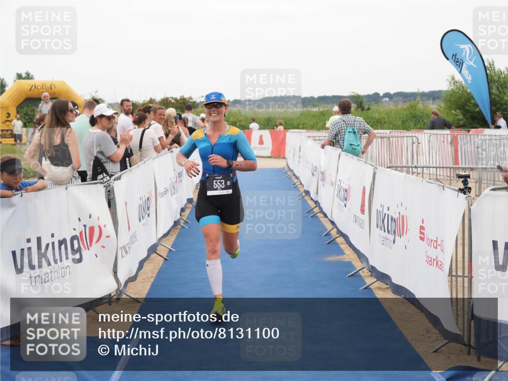 22.06.2025 - Viking Triathlon MichiJ http://msf.ph/oto/8131100 22.06.2025 15:35:12 Ziel 134, 553 meine-sportfotos.de