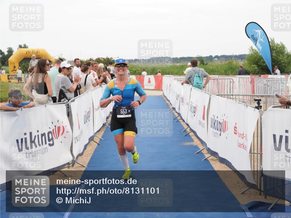 22.06.2025 - Viking Triathlon MichiJ http://msf.ph/oto/8131101 22.06.2025 15:35:12 Ziel 134, 553 meine-sportfotos.de