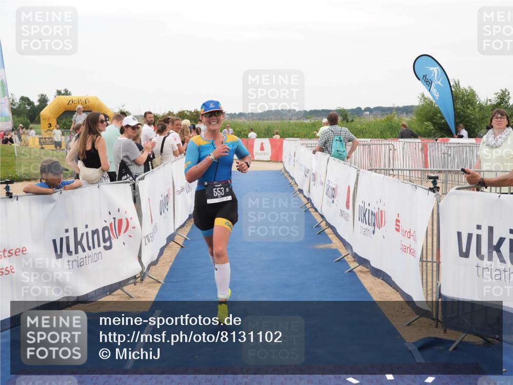 22.06.2025 - Viking Triathlon MichiJ http://msf.ph/oto/8131102 22.06.2025 15:35:12 Ziel 134, 553 meine-sportfotos.de