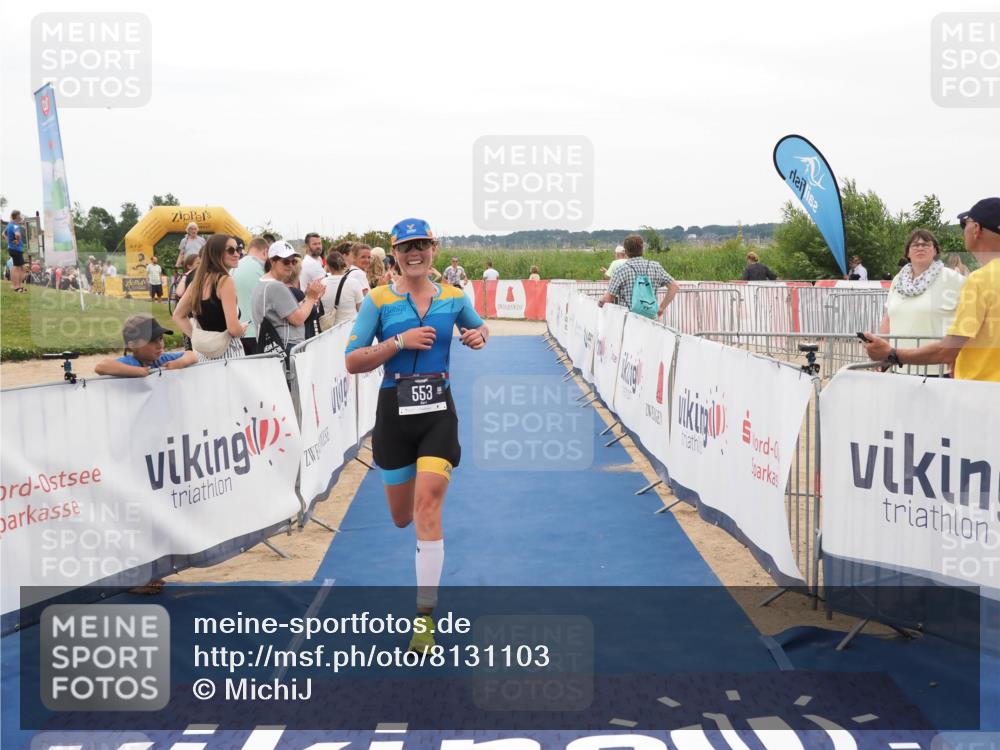 22.06.2025 - Viking Triathlon MichiJ http://msf.ph/oto/8131103 22.06.2025 15:35:12 Ziel 134, 553 meine-sportfotos.de