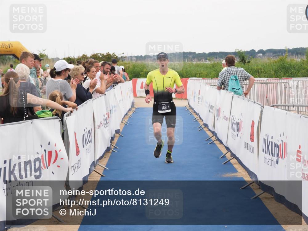 22.06.2025 - Viking Triathlon MichiJ http://msf.ph/oto/8131249 22.06.2025 15:36:47 Ziel 148 meine-sportfotos.de