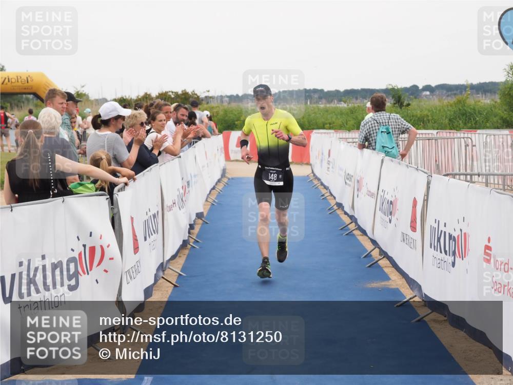 22.06.2025 - Viking Triathlon MichiJ http://msf.ph/oto/8131250 22.06.2025 15:36:47 Ziel 148 meine-sportfotos.de