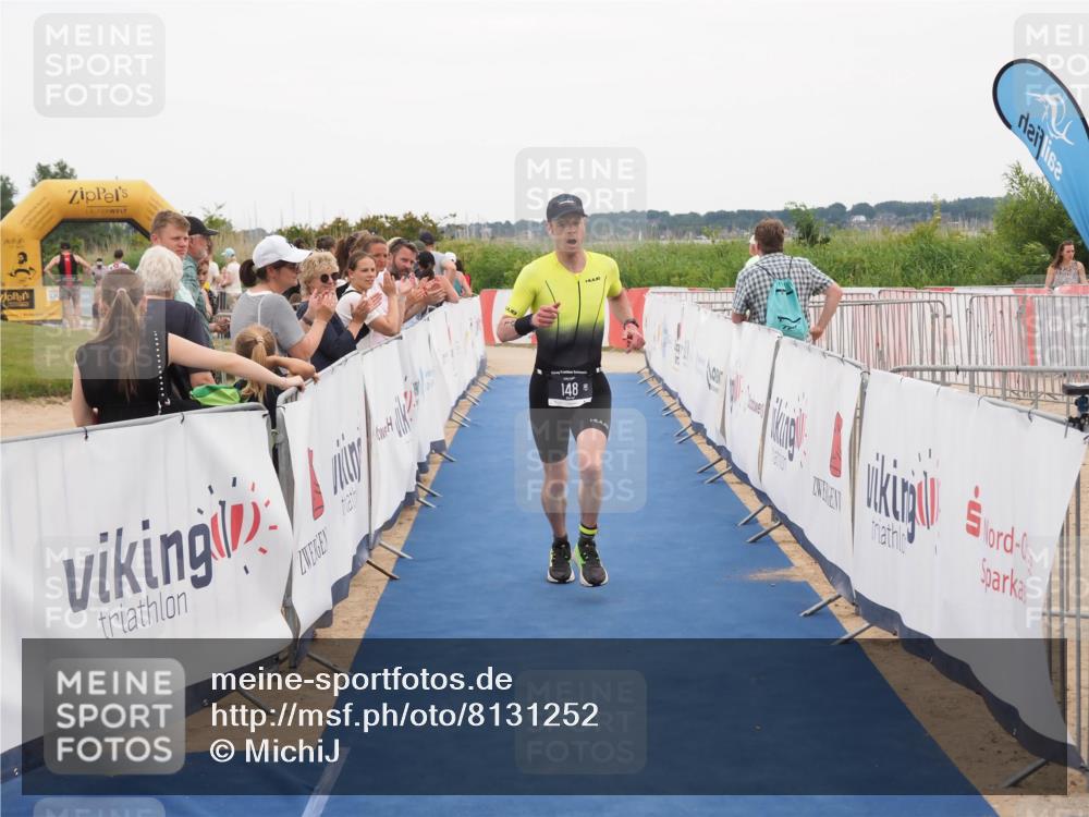 22.06.2025 - Viking Triathlon MichiJ http://msf.ph/oto/8131252 22.06.2025 15:36:47 Ziel 148 meine-sportfotos.de
