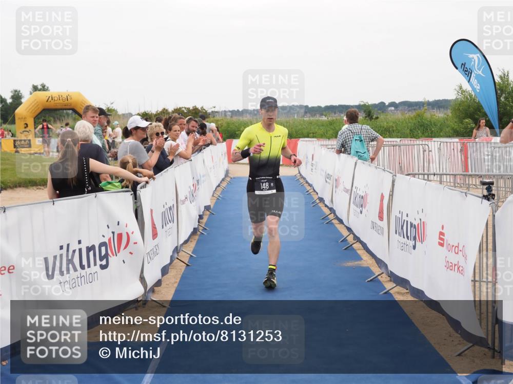 22.06.2025 - Viking Triathlon MichiJ http://msf.ph/oto/8131253 22.06.2025 15:36:47 Ziel 148 meine-sportfotos.de