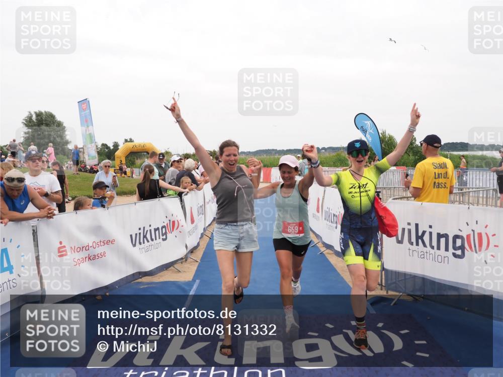 22.06.2025 - Viking Triathlon MichiJ http://msf.ph/oto/8131332 22.06.2025 15:37:07 Ziel 450, 480, 659 meine-sportfotos.de