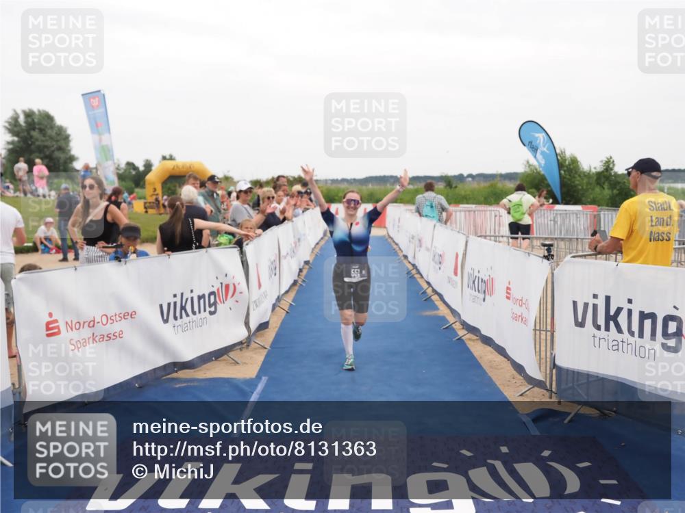 22.06.2025 - Viking Triathlon MichiJ http://msf.ph/oto/8131363 22.06.2025 15:37:38 Ziel 551 meine-sportfotos.de