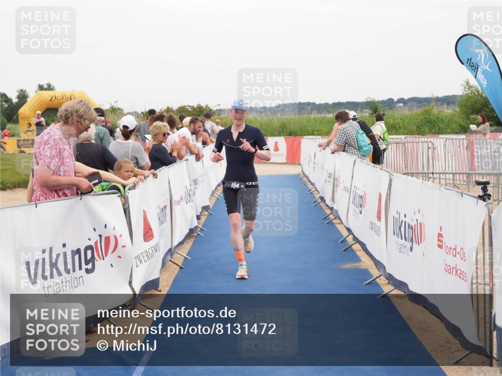 22.06.2025 - Viking Triathlon MichiJ http://msf.ph/oto/8131472 22.06.2025 15:38:57 Ziel 194 meine-sportfotos.de