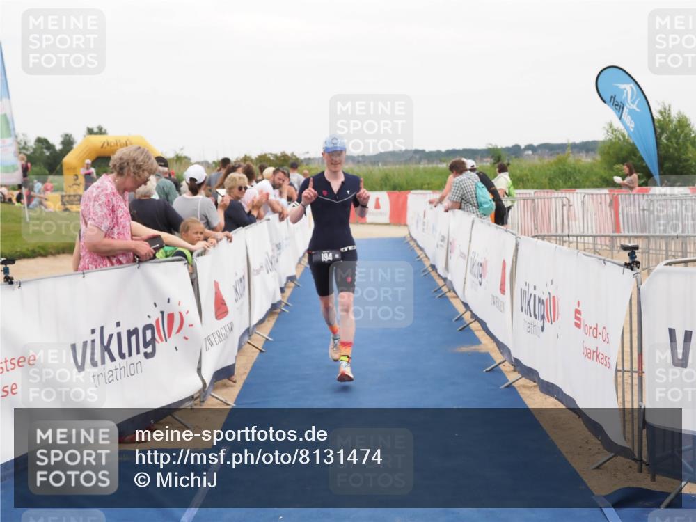 22.06.2025 - Viking Triathlon MichiJ http://msf.ph/oto/8131474 22.06.2025 15:38:57 Ziel 194 meine-sportfotos.de