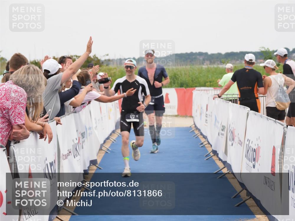 22.06.2025 - Viking Triathlon MichiJ http://msf.ph/oto/8131866 22.06.2025 15:42:13 Ziel 78, 172 meine-sportfotos.de