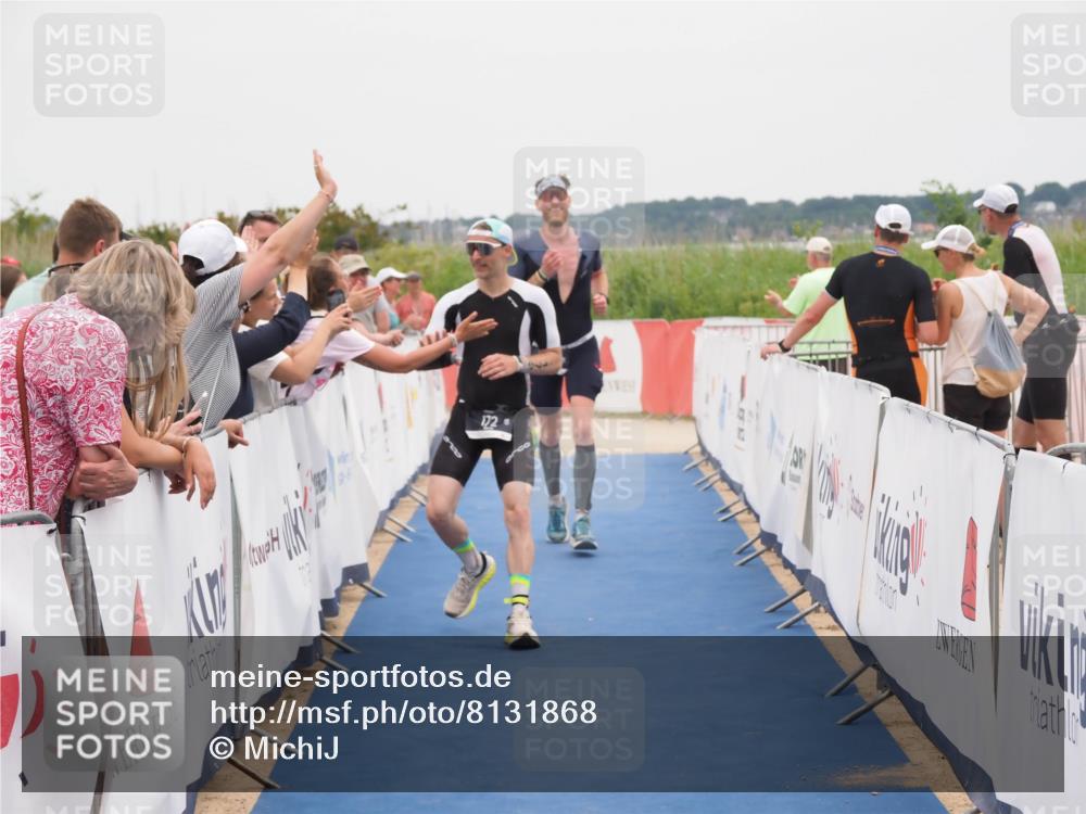 22.06.2025 - Viking Triathlon MichiJ http://msf.ph/oto/8131868 22.06.2025 15:42:14 Ziel 78, 172, 182 meine-sportfotos.de