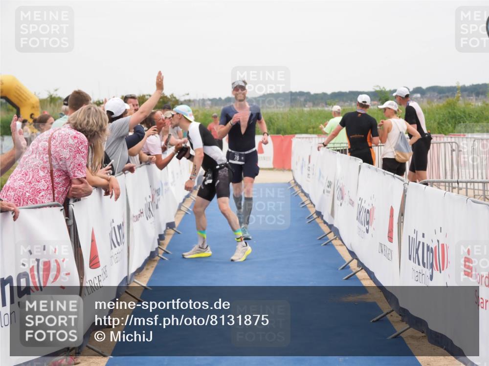 22.06.2025 - Viking Triathlon MichiJ http://msf.ph/oto/8131875 22.06.2025 15:42:14 Ziel 78, 172, 182 meine-sportfotos.de