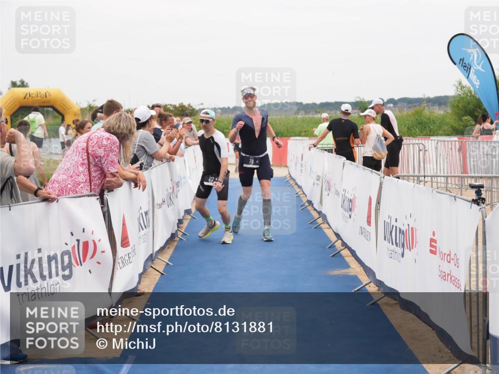 22.06.2025 - Viking Triathlon MichiJ http://msf.ph/oto/8131881 22.06.2025 15:42:15 Ziel 78, 172, 182 meine-sportfotos.de