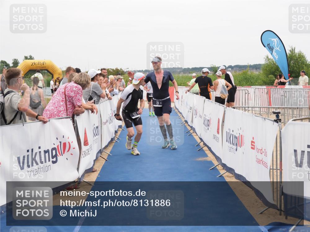 22.06.2025 - Viking Triathlon MichiJ http://msf.ph/oto/8131886 22.06.2025 15:42:16 Ziel 78, 172, 182 meine-sportfotos.de