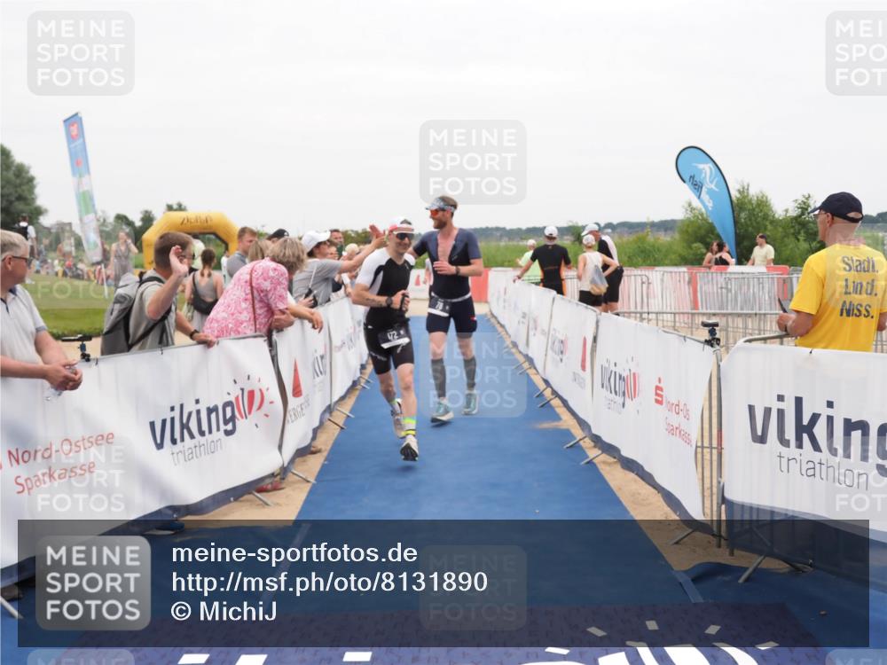 22.06.2025 - Viking Triathlon MichiJ http://msf.ph/oto/8131890 22.06.2025 15:42:16 Ziel 78, 172, 182 meine-sportfotos.de