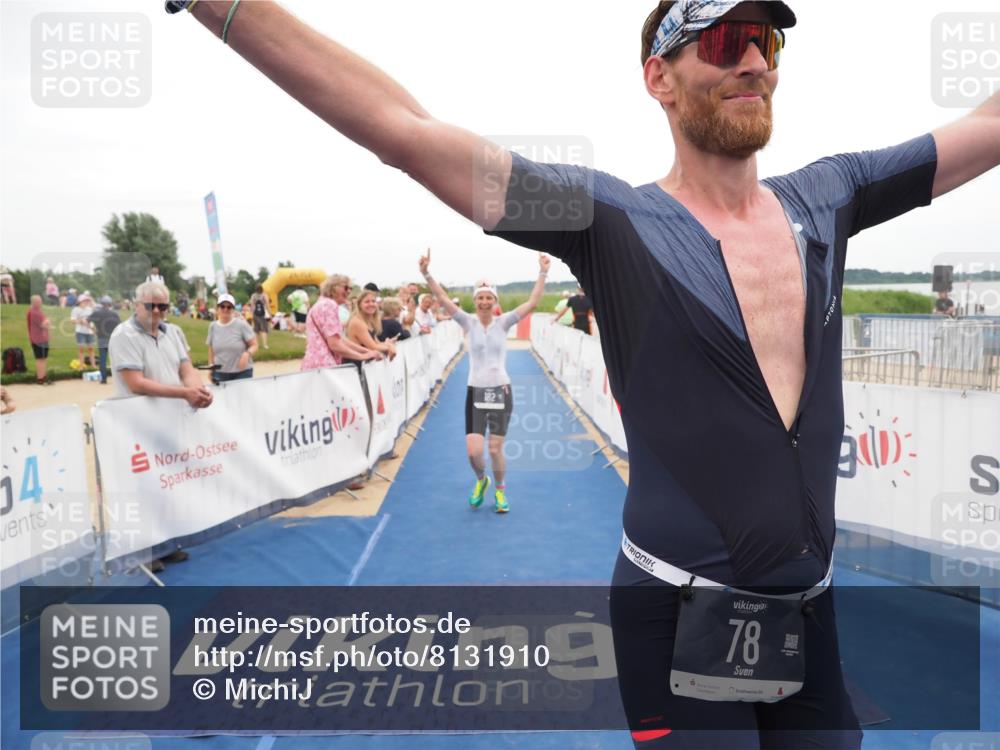 22.06.2025 - Viking Triathlon MichiJ http://msf.ph/oto/8131910 22.06.2025 15:42:20 Ziel 64, 78, 172, 182 meine-sportfotos.de