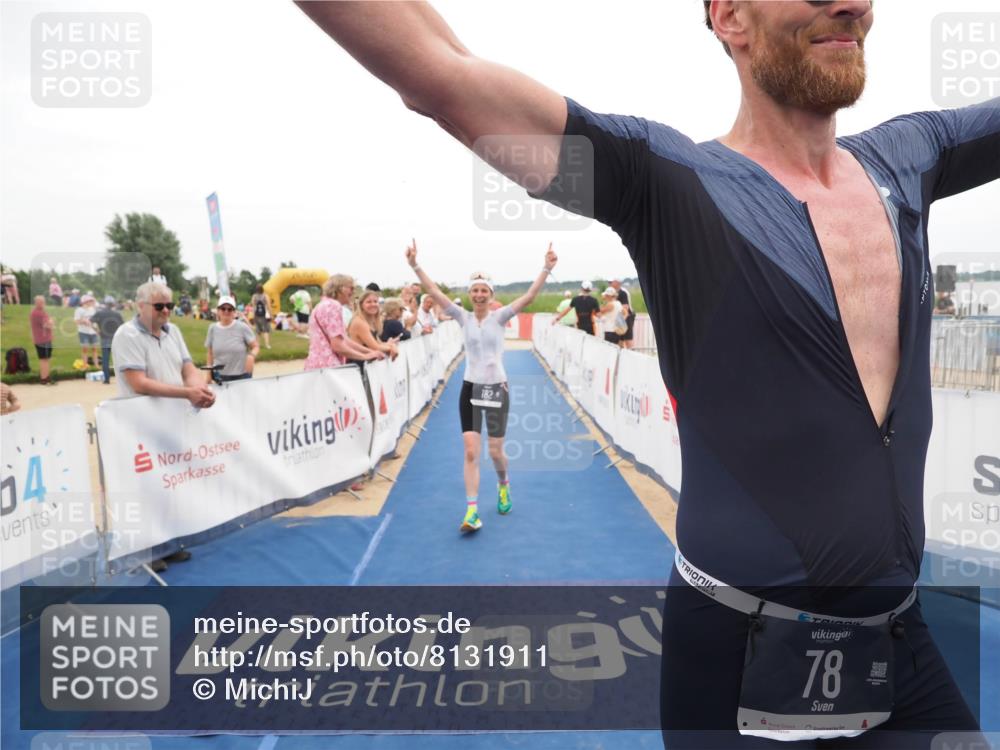 22.06.2025 - Viking Triathlon MichiJ http://msf.ph/oto/8131911 22.06.2025 15:42:20 Ziel 64, 78, 172, 182 meine-sportfotos.de
