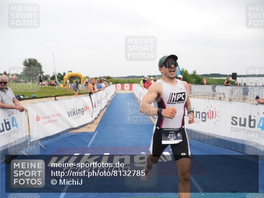 22.06.2025 - Viking Triathlon MichiJ http://msf.ph/oto/8132785 22.06.2025 15:48:22 Ziel 481 meine-sportfotos.de