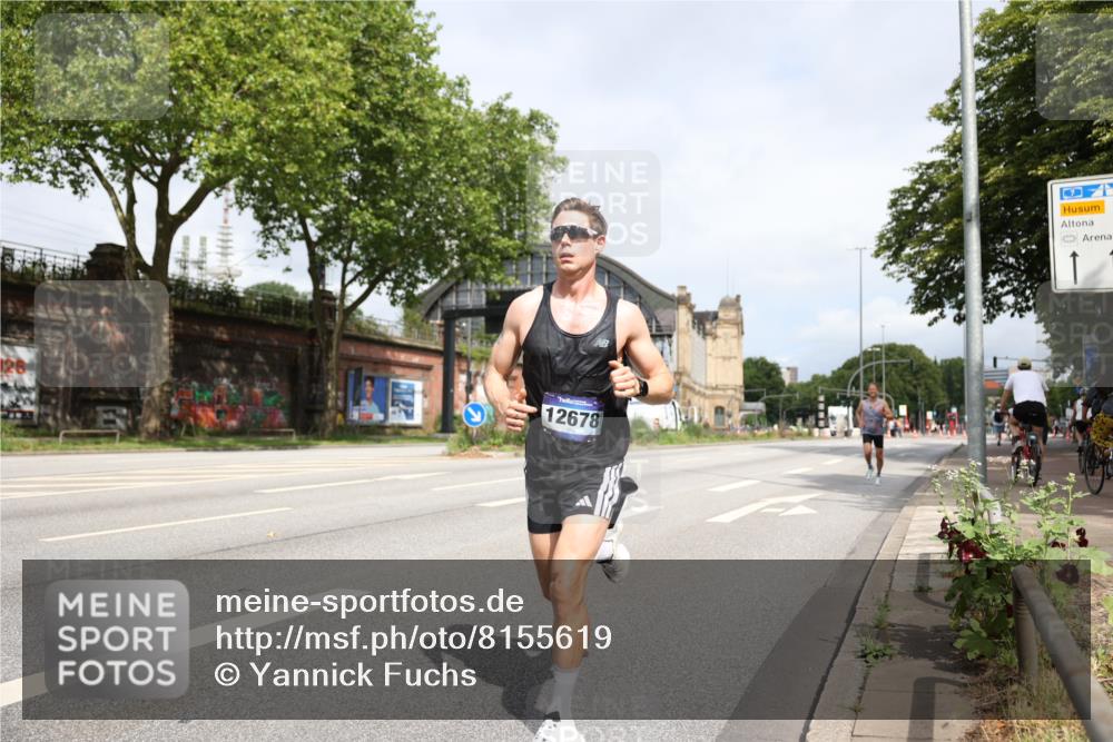 29.06.2025 - hella hamburg halbmarathon Yannick Fuchs http://msf.ph/oto/8155619 29.06.2025 10:16:01 20KM 12373, 12678, 14302, 14360, 15526, 19075 meine-sportfotos.de