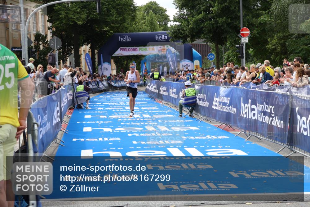 29.06.2025 - hella hamburg halbmarathon Zöllner http://msf.ph/oto/8167299 29.06.2025 10:17:56 Ziel 14932, 15166 meine-sportfotos.de