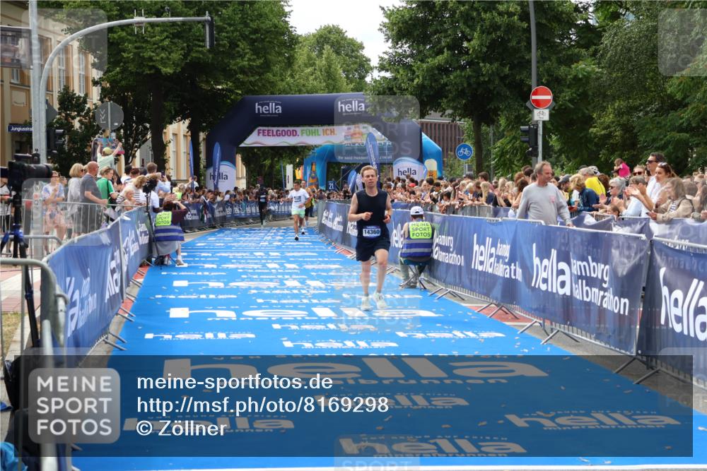 29.06.2025 - hella hamburg halbmarathon Zöllner http://msf.ph/oto/8169298 29.06.2025 10:20:48 Ziel 14360, 16988, 17402 meine-sportfotos.de