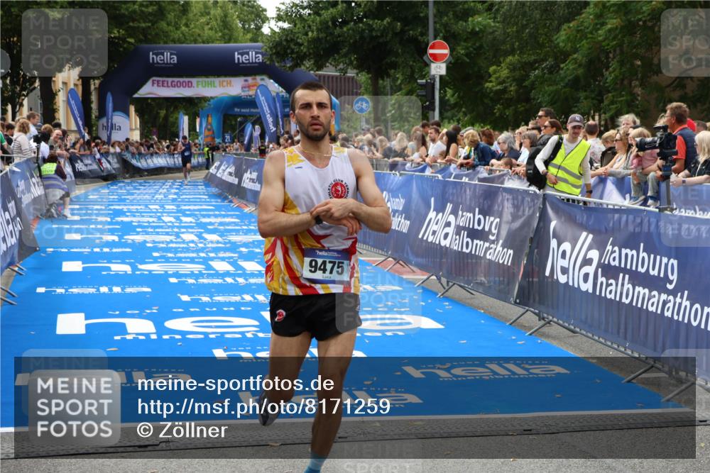 29.06.2025 - hella hamburg halbmarathon Zöllner http://msf.ph/oto/8171259 29.06.2025 10:22:31 Ziel 9475 meine-sportfotos.de