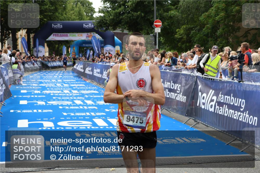 29.06.2025 - hella hamburg halbmarathon Zöllner http://msf.ph/oto/8171293 29.06.2025 10:22:31 Ziel 9475 meine-sportfotos.de