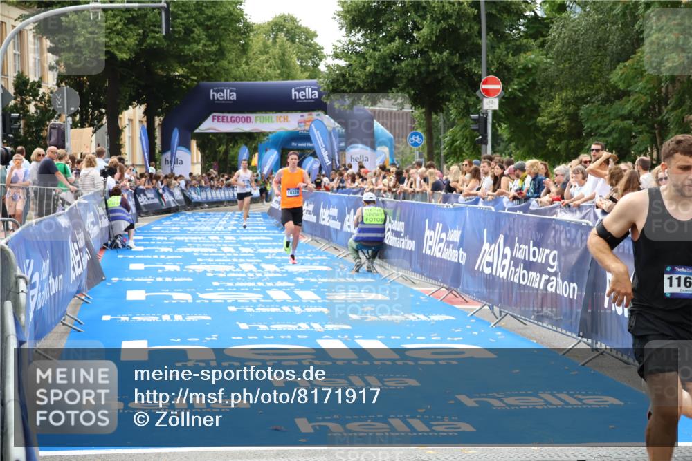 29.06.2025 - hella hamburg halbmarathon Zöllner http://msf.ph/oto/8171917 29.06.2025 10:23:02 Ziel 4128, 7862, 11624, 18328 meine-sportfotos.de