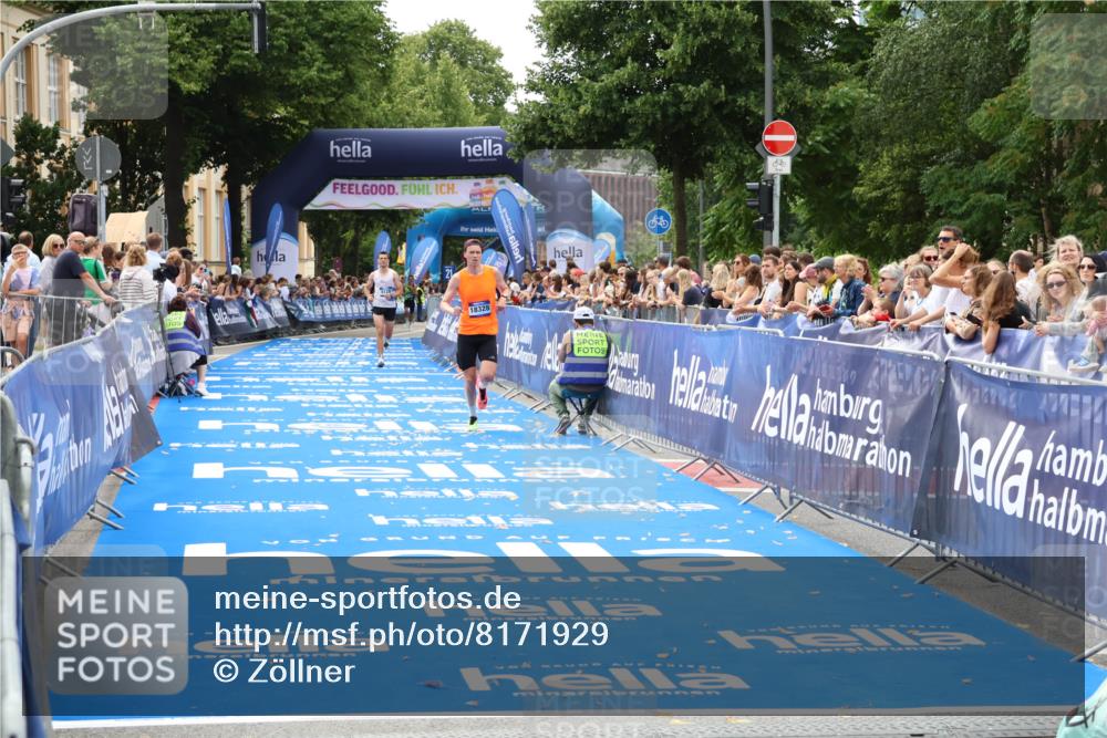 29.06.2025 - hella hamburg halbmarathon Zöllner http://msf.ph/oto/8171929 29.06.2025 10:23:03 Ziel 4128, 7862, 11624, 18328 meine-sportfotos.de