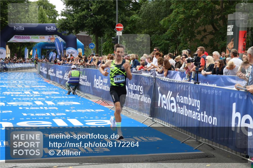 29.06.2025 - hella hamburg halbmarathon Zöllner http://msf.ph/oto/8172264 29.06.2025 10:23:15 Ziel 18930 meine-sportfotos.de