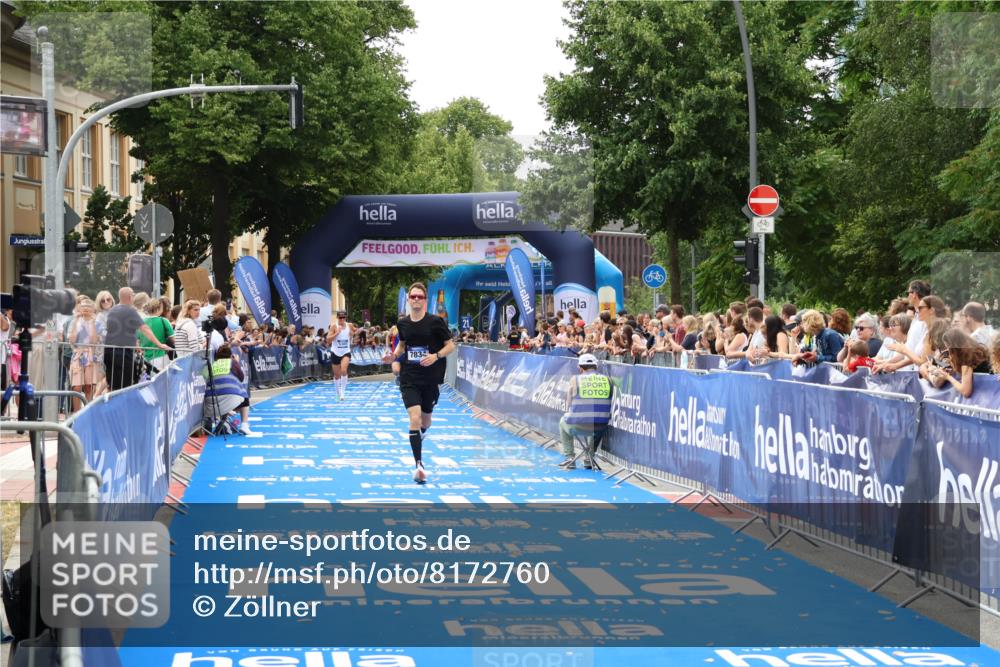 29.06.2025 - hella hamburg halbmarathon Zöllner http://msf.ph/oto/8172760 29.06.2025 10:23:43 Ziel 5301, 7834, 9151 meine-sportfotos.de