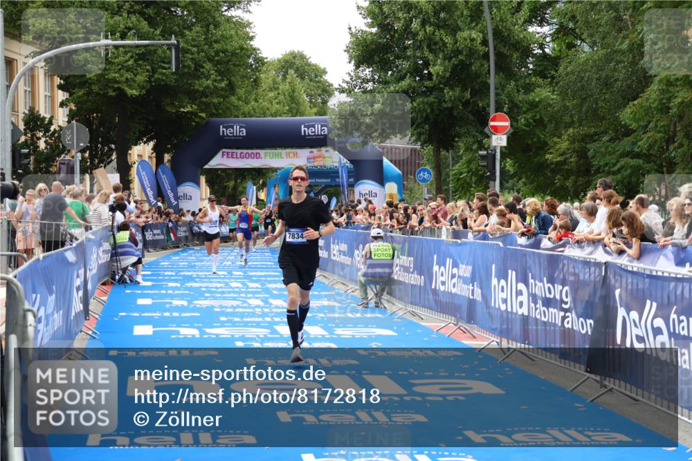 29.06.2025 - hella hamburg halbmarathon Zöllner http://msf.ph/oto/8172818 29.06.2025 10:23:44 Ziel 5301, 7834, 9151 meine-sportfotos.de