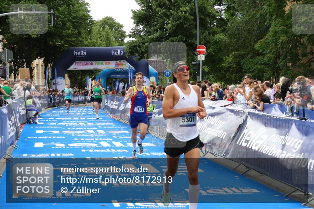 29.06.2025 - hella hamburg halbmarathon Zöllner http://msf.ph/oto/8172913 29.06.2025 10:23:49 Ziel 5301, 6699, 9151, 9447, 10780 meine-sportfotos.de