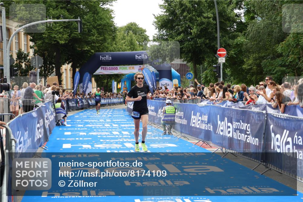29.06.2025 - hella hamburg halbmarathon Zöllner http://msf.ph/oto/8174109 29.06.2025 10:24:36 Ziel 7855, 14506 meine-sportfotos.de
