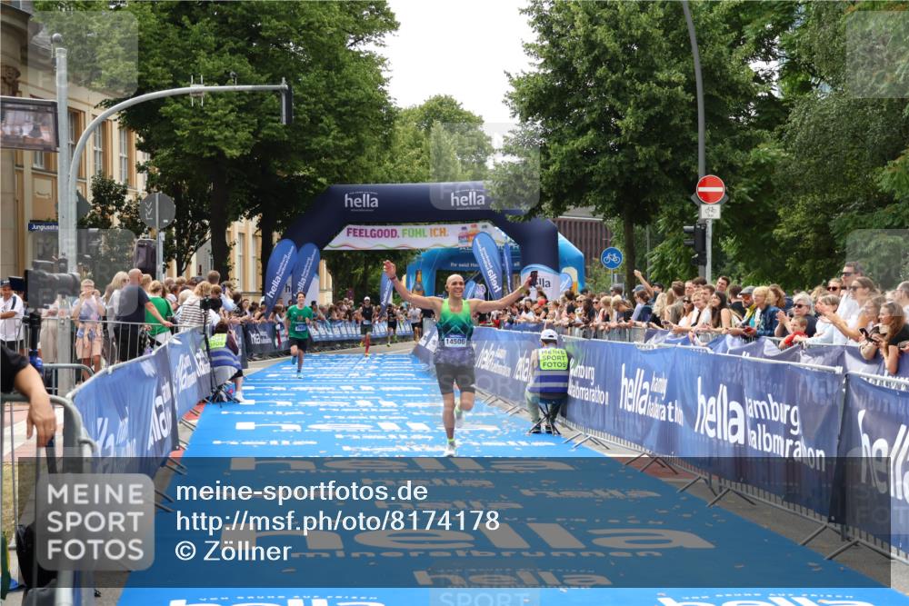 29.06.2025 - hella hamburg halbmarathon Zöllner http://msf.ph/oto/8174178 29.06.2025 10:24:41 Ziel 2892, 14506 meine-sportfotos.de