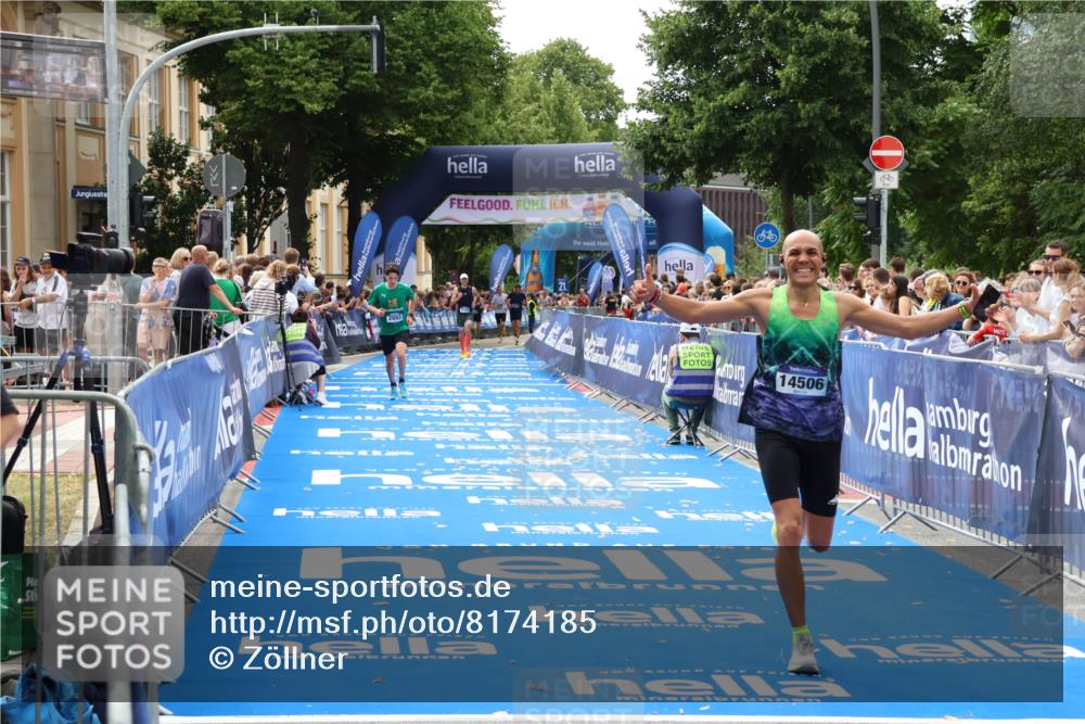 29.06.2025 - hella hamburg halbmarathon Zöllner http://msf.ph/oto/8174185 29.06.2025 10:24:43 Ziel 2892, 14506 meine-sportfotos.de