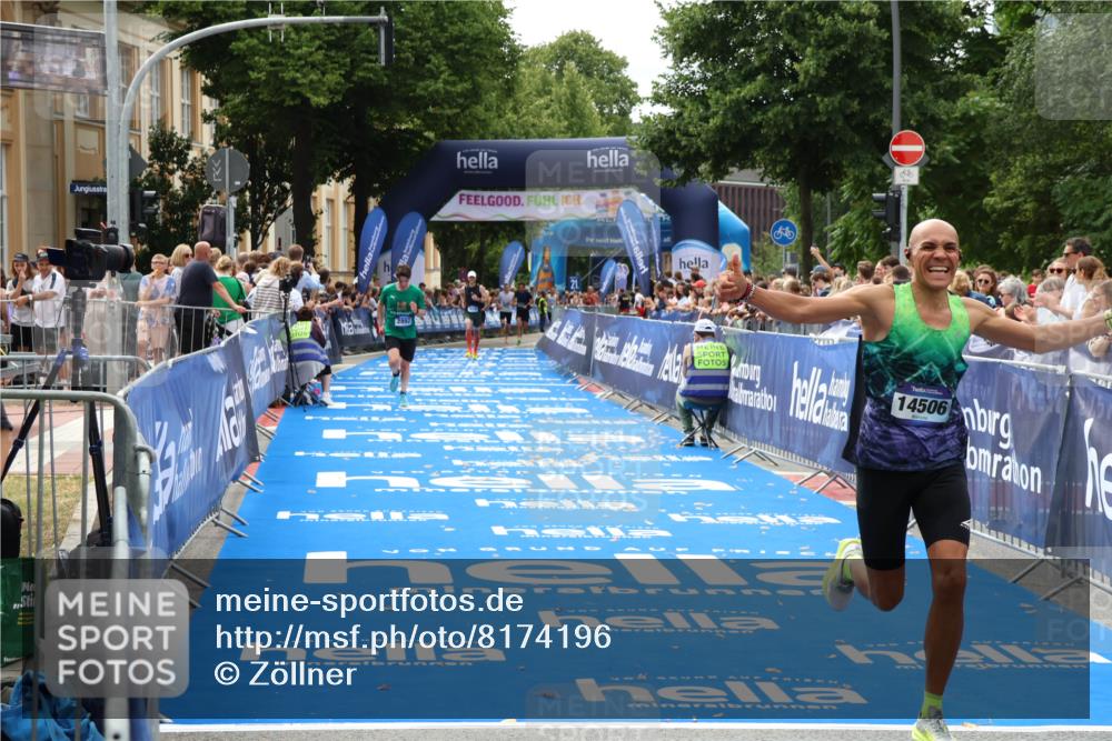 29.06.2025 - hella hamburg halbmarathon Zöllner http://msf.ph/oto/8174196 29.06.2025 10:24:43 Ziel 2892, 14506 meine-sportfotos.de
